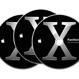 Original Mac OS X 10.3 Panther Retail Version(3 Pcs)