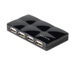 Belkin F5U701-BLK 7-port USB 2.0 Mobile Hub - Black
